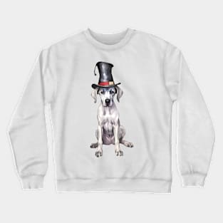 Watercolor Great Dane Dog in Magic Hat Crewneck Sweatshirt